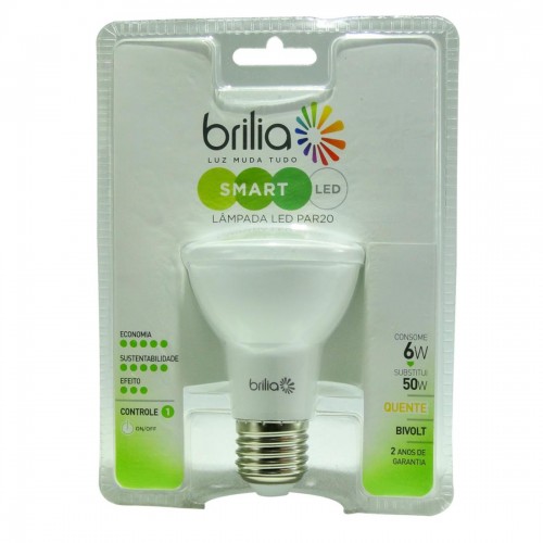 Lâmpada Par 20 LED 6W 3000K Bivolt BRILIA